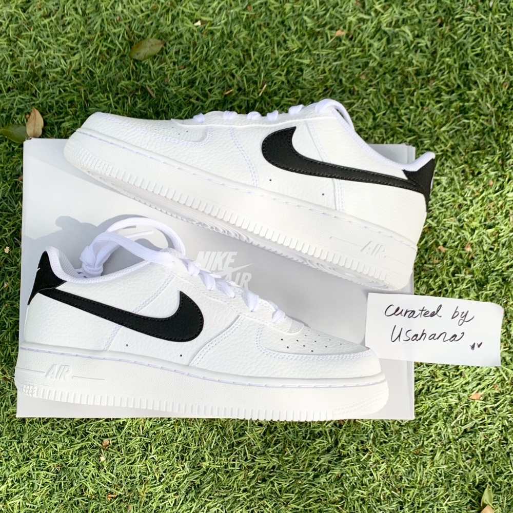 Nike Air Force 1 white black classic shoes - Picture 2 of 5